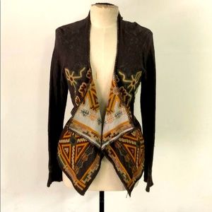 Biya by Johnny Was Embroidered Cardigan